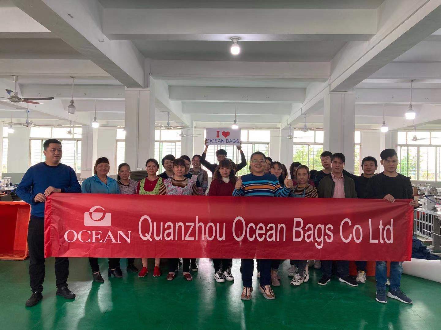 Quanzhou Ocean bags team are ready for you at any time.